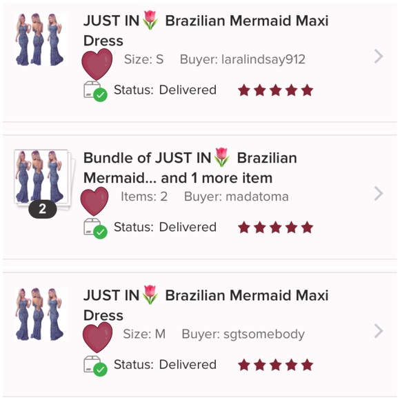 LAST ONE❗️ ♡ Brazilian Mermaid Maxi Dress - Picture 6 of 8